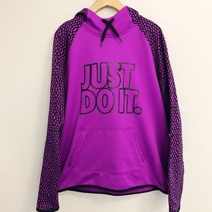 NIKE Women's Therma-Fit JUST DO IT Pullover Hoodie